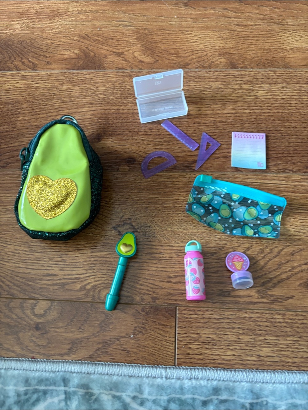Green Heart Mini Backpack Playset with Matching Accessories